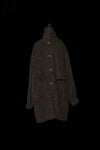 Mutedance 24 Autumn and Winter Scarf Buttoned Jacket Series MD-MD24FW08-olive green MD24FW07